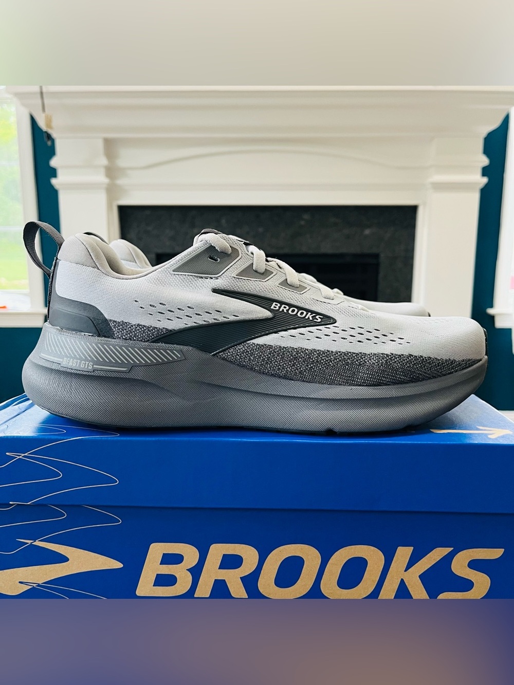 Brooks Beast GTS 26 Running Athletic Shoes Gray/Gray/Blackened Pearl Men's